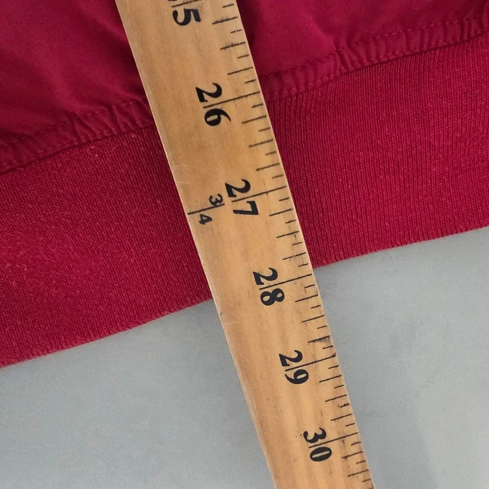 Pebble Beach Windbreaker Mens XL Red Golf Pullover Water Resistant Short Sleeve